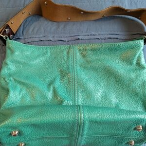 Green Leather Shoulder Bag